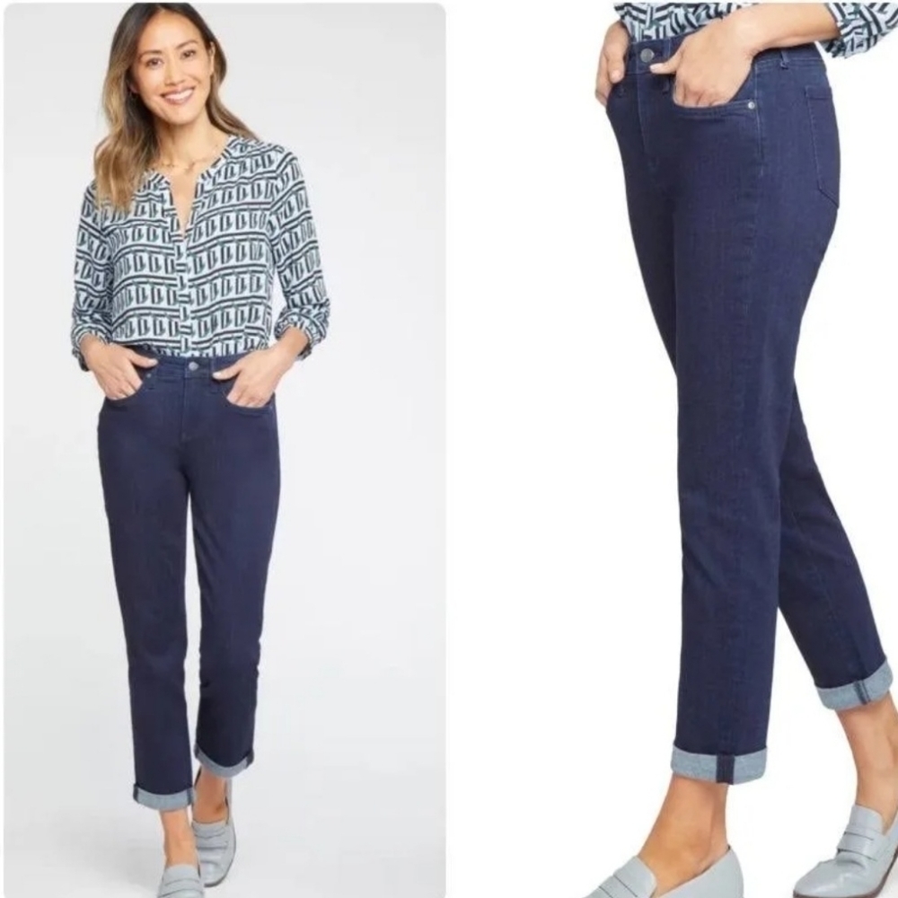 NYDJ NWOT Dark Wash Highrise, Cuffed, Pocketed Size 18 Women's